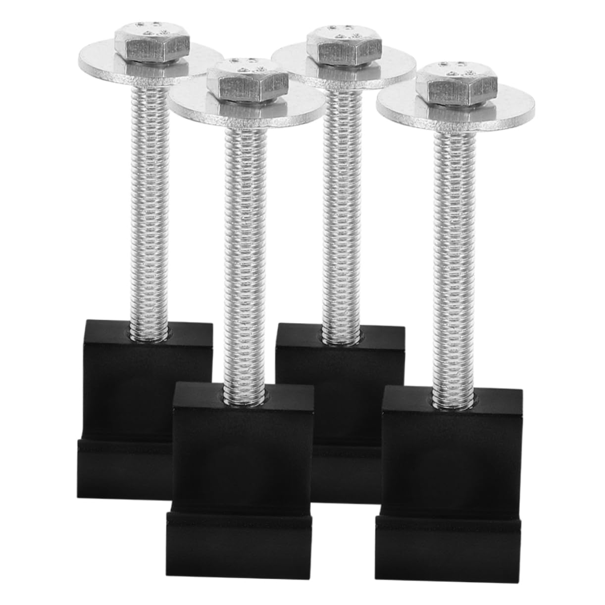 Crochet de type J pour boîte à outils de camion en métal robuste - Lot de 4