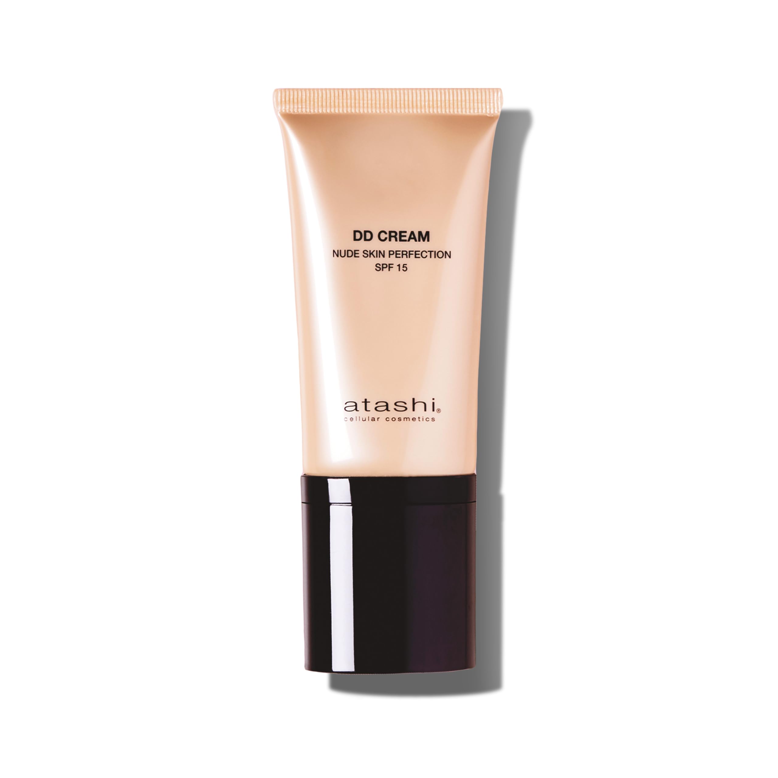 Atashi DD Cream AntioN | Leczenie przeciwstarzeniowe z kolorem | Brak makijażu - makijaż | Plamy attenua i minimalizuje porów | Gardenia Jasminoid i Retinol | Bezpowietrzny |. Średni ton |. SPF15 - 50 ml