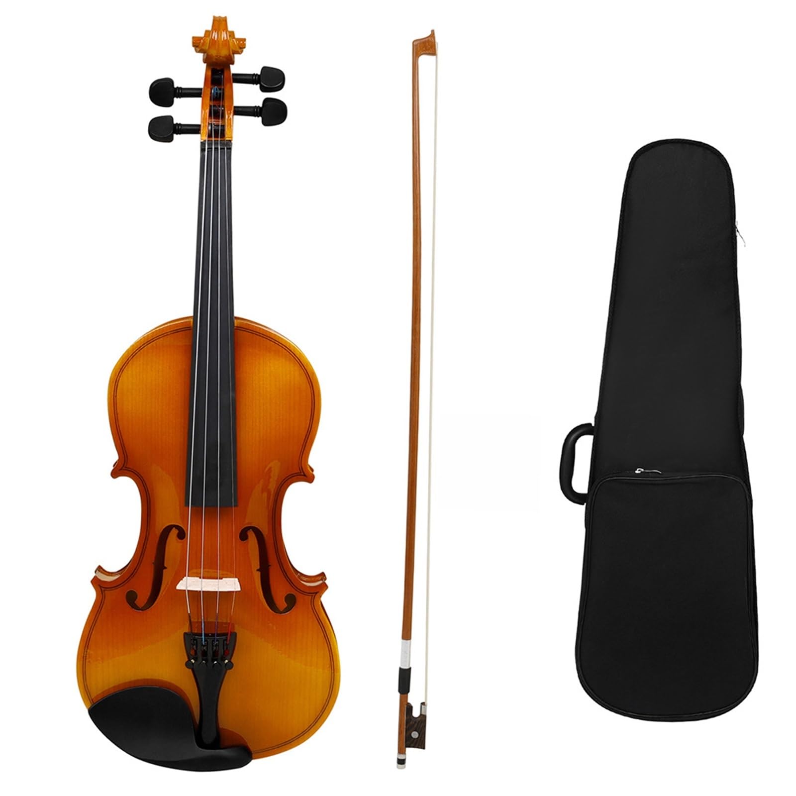 Violino Set Violino Popolare Violino In Legno Massello Di Abete Rosso Vinlin Violino Per Adulti Per Principianti 4/4-1/8(3/4)