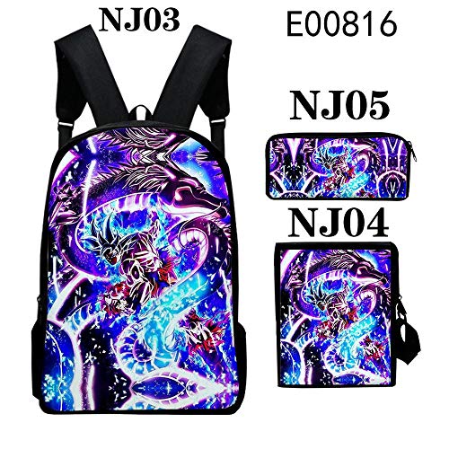 Los Niños del Bolso del Ordenador Bola Dragón Mochila Dibujos Animados 3D Son Goku