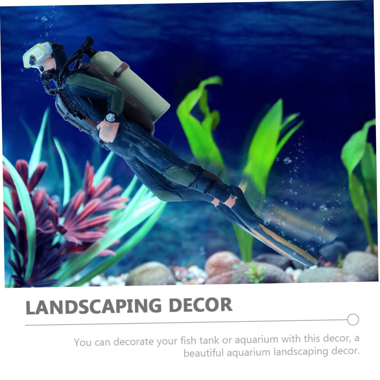 Beaupretty 6 Pièces Plongeur D'aquarium Accessoires D'aquarium Décorations Flottantes pour Aquariums Mini Nageurs Décorations D'aquarium Grand Figurines De Plongeur Animaux Mobile Plastique