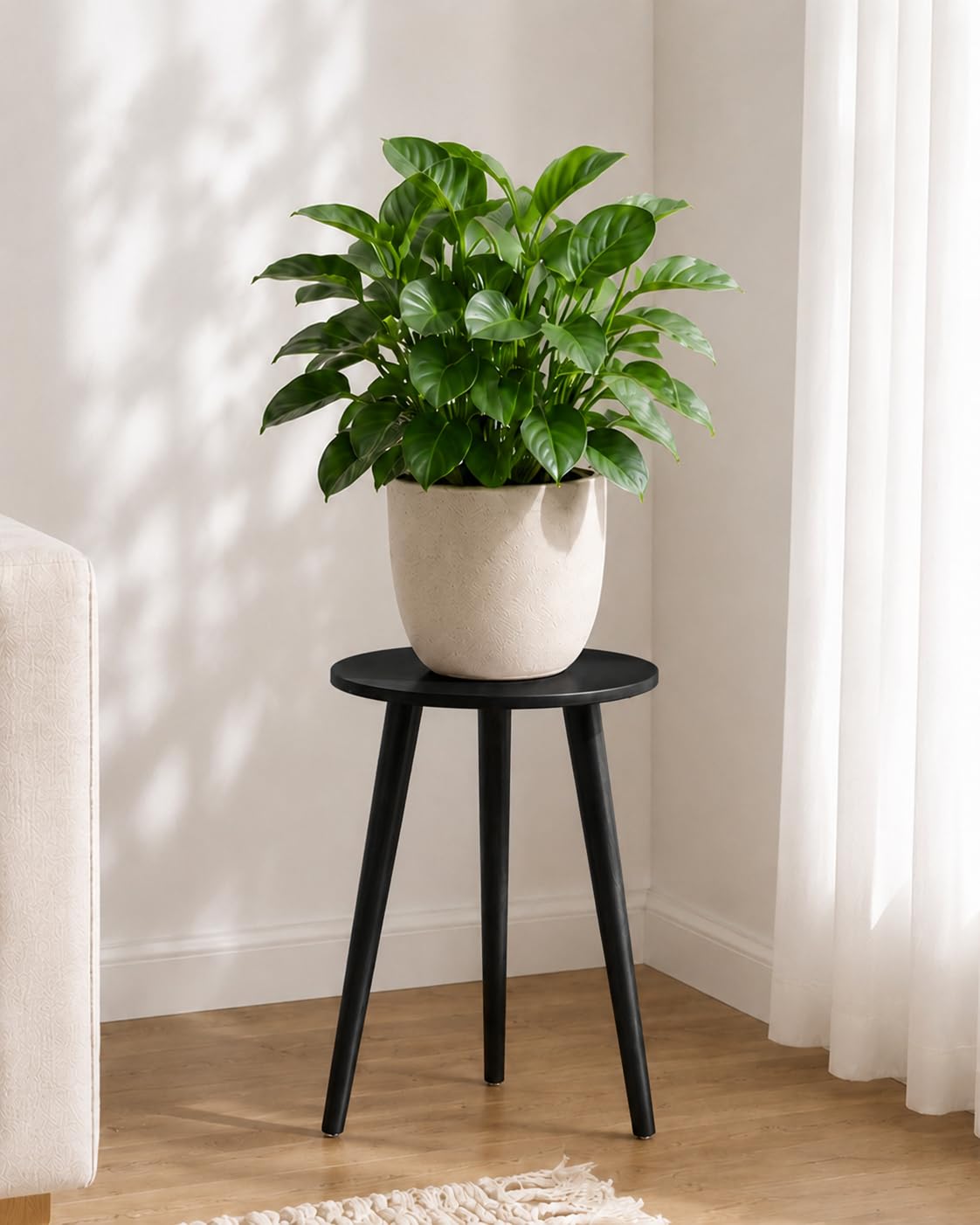 Bamworld Tall Plant Stand Indoor Wood Plant Table for Large Plant