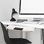 Desk Keyboard Tray Sliding with Quiet Performance, Abs and Cold Rolled Steel Material,