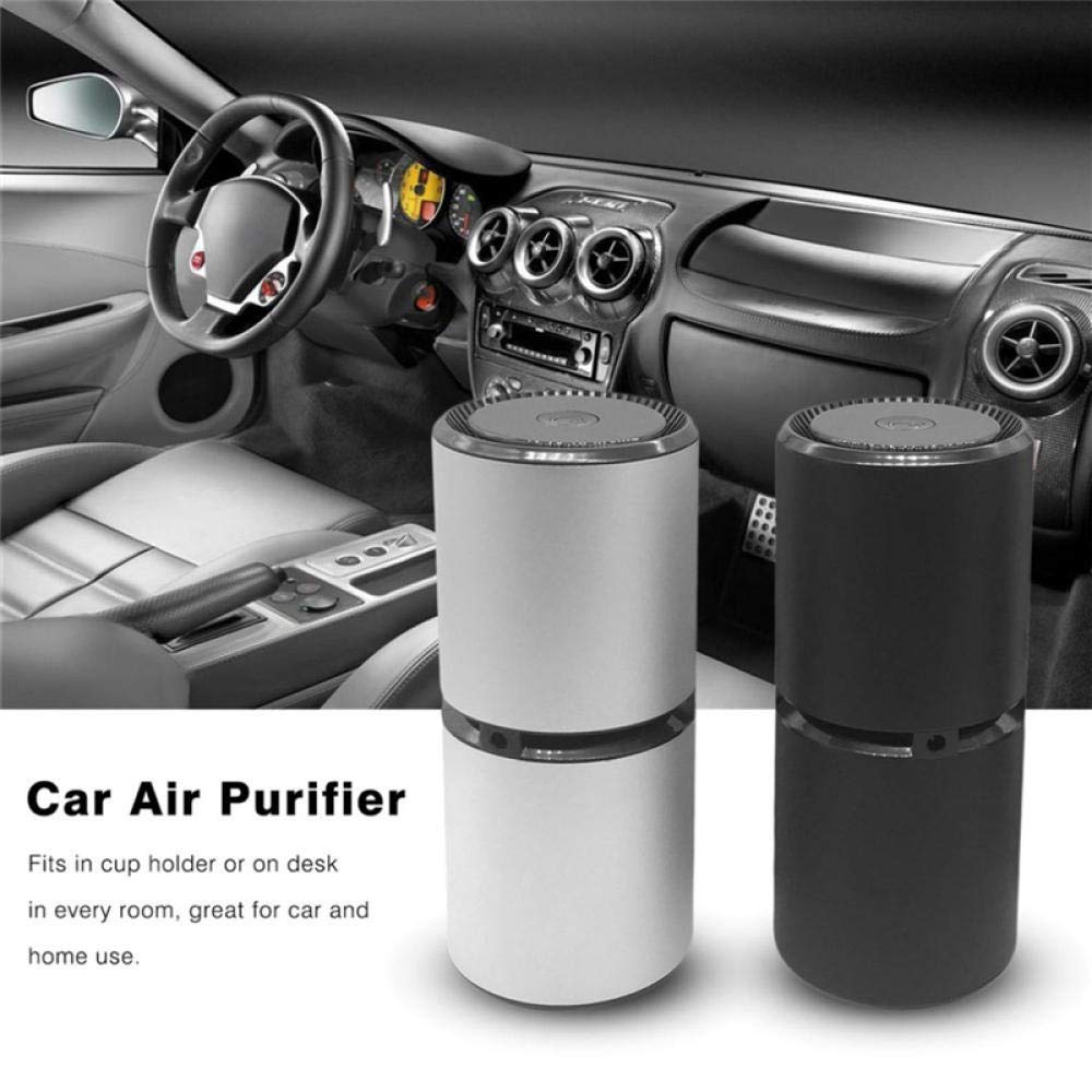 Purificador de Aire para Coche, ionizador de Cabina, Limpiador de Iones portátil, USB, Elimina el Olor a Humo @ púrpura