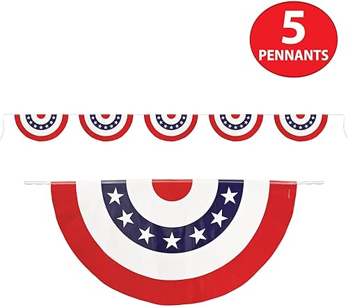Miniatura 8 de Beistle 50530 - Banderín de espíritu de América 10 x 12 pies