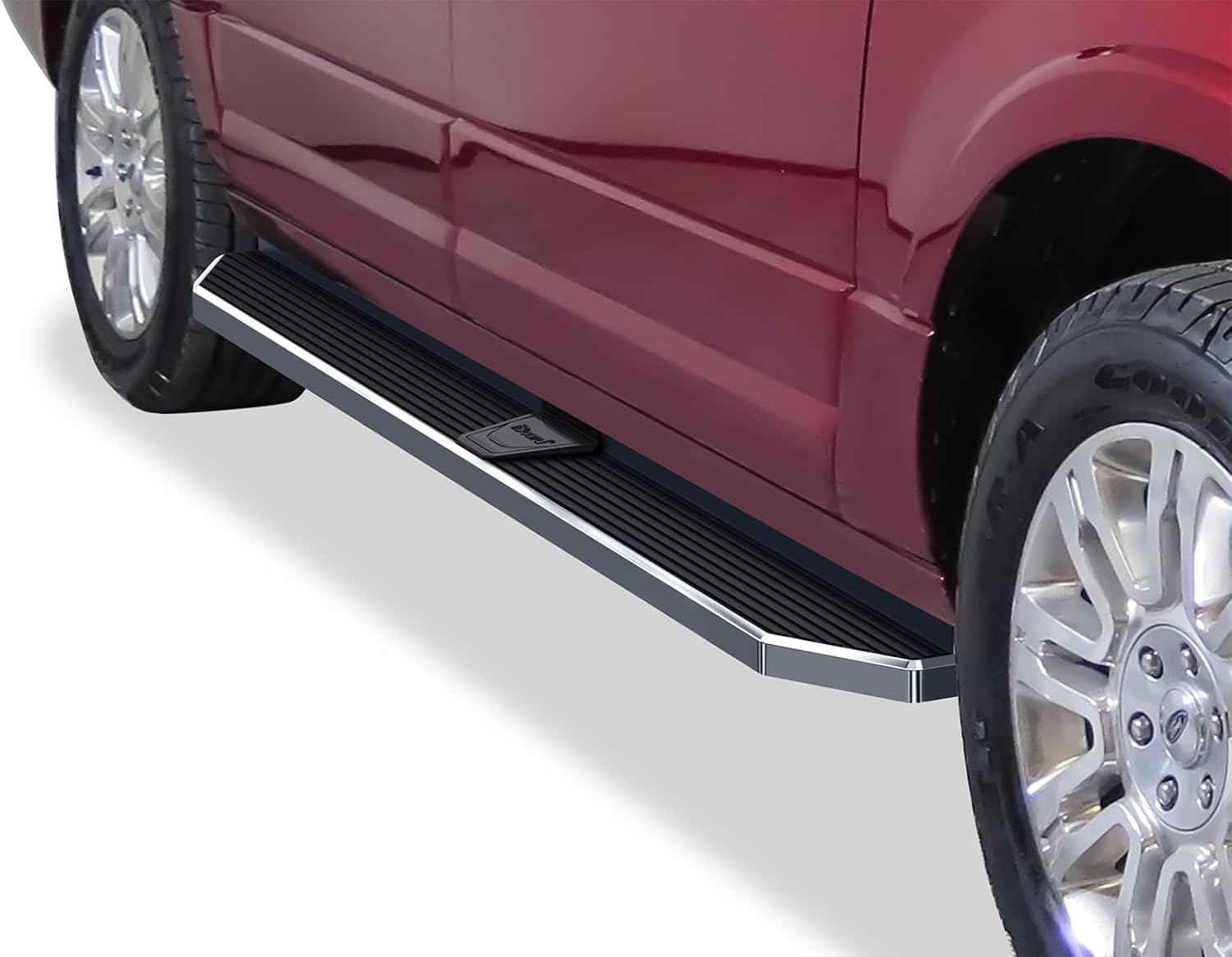 APS 6in 304 Stainless Steel (Polished Flat Style) Running Boards Side Bars Side Steps Compatible with Ford Expedition 1997-2017 (Exclude EL Model) (Not Fit Funkmaster Flex Edition)