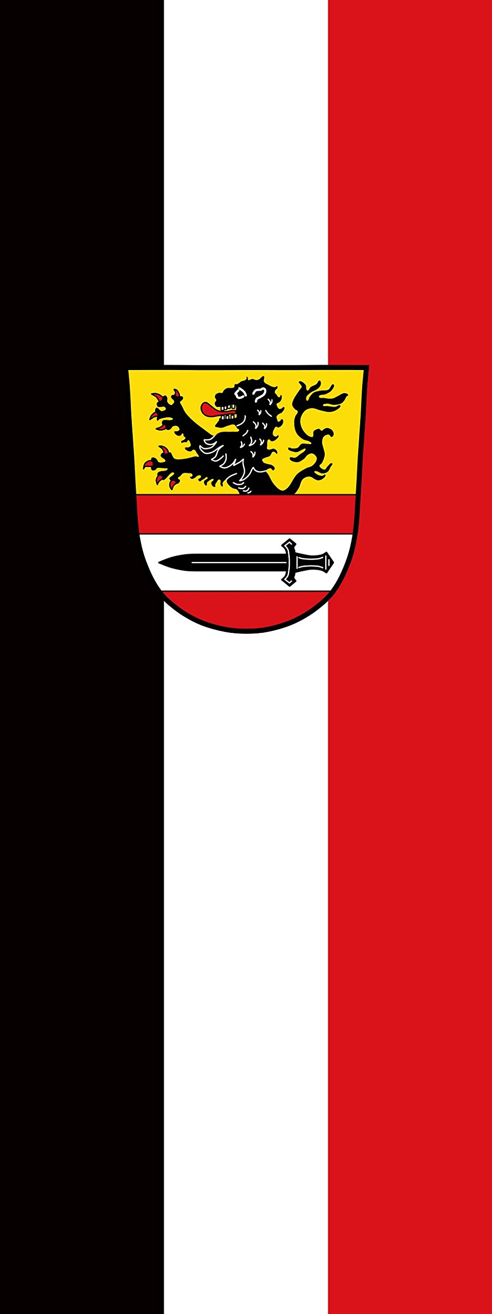 Drapeau Niedertaufkirchen grand format vertical pour pavoiser vos fêtes locales