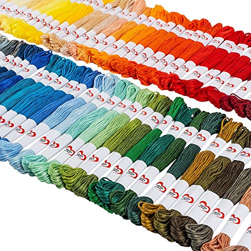 100 stuks borduurgaren van 100% katoen, elk 8 m, 6-draads | 100 kleuren | ideaal voor borduurwerk, naaien, knutselen… - Afbeelding 7