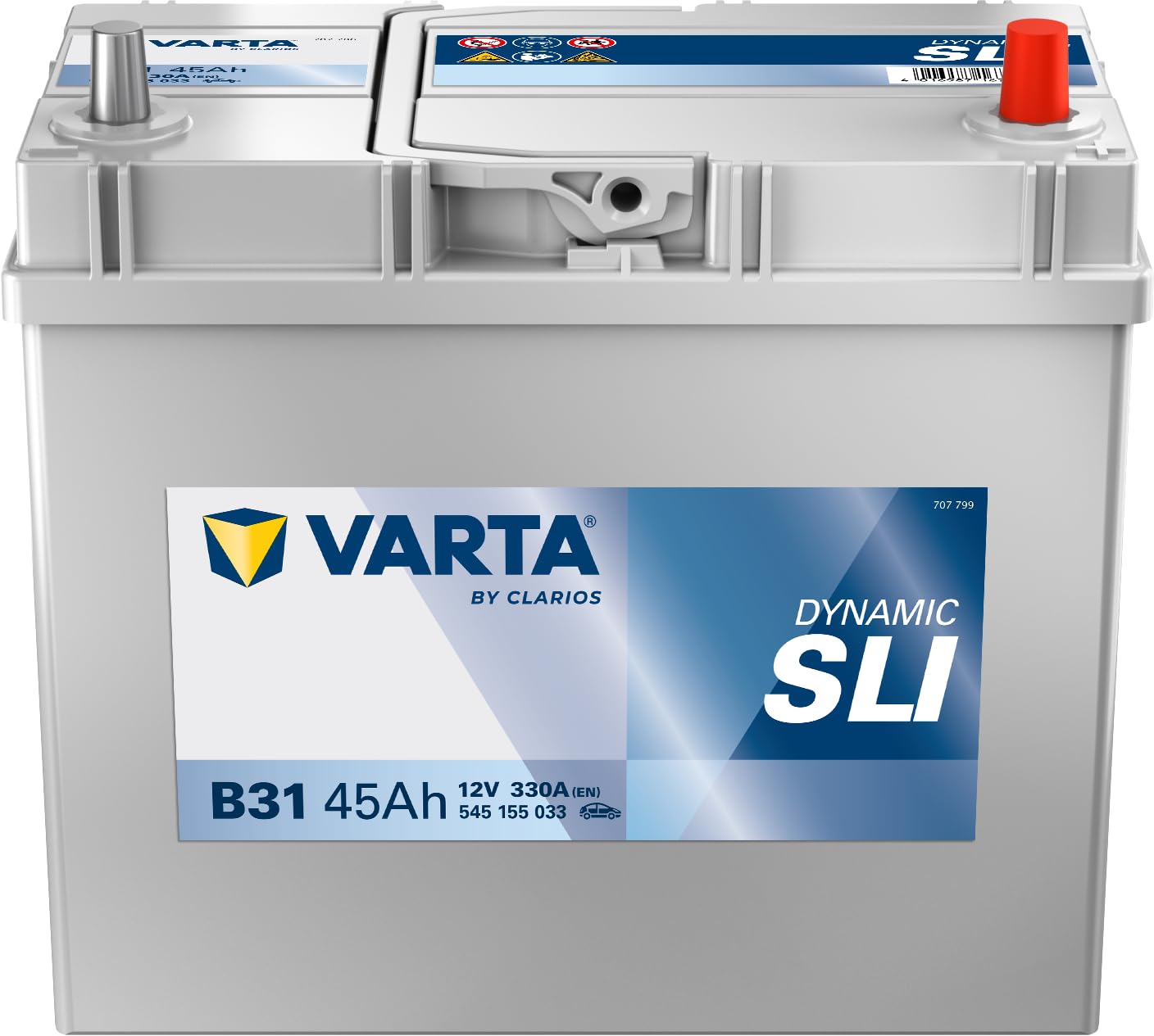 Varta 5451550333132 - Batteria automatica Blue Dynamic B31, 12 V, 45 mAh, 330 A