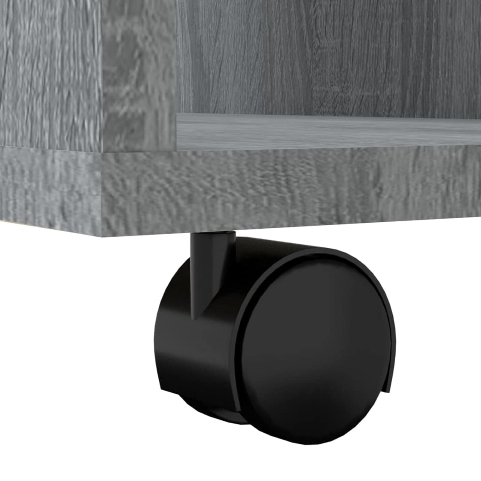 Armadietto con Ruote Grigio Sonoma 60x35x75cm Legno Multistrato,Carrello Porta Stampante, Mobiletto con Ruote, Supporto per Stampante in Legno, Classificatore per Documenti per Studio, Uffici