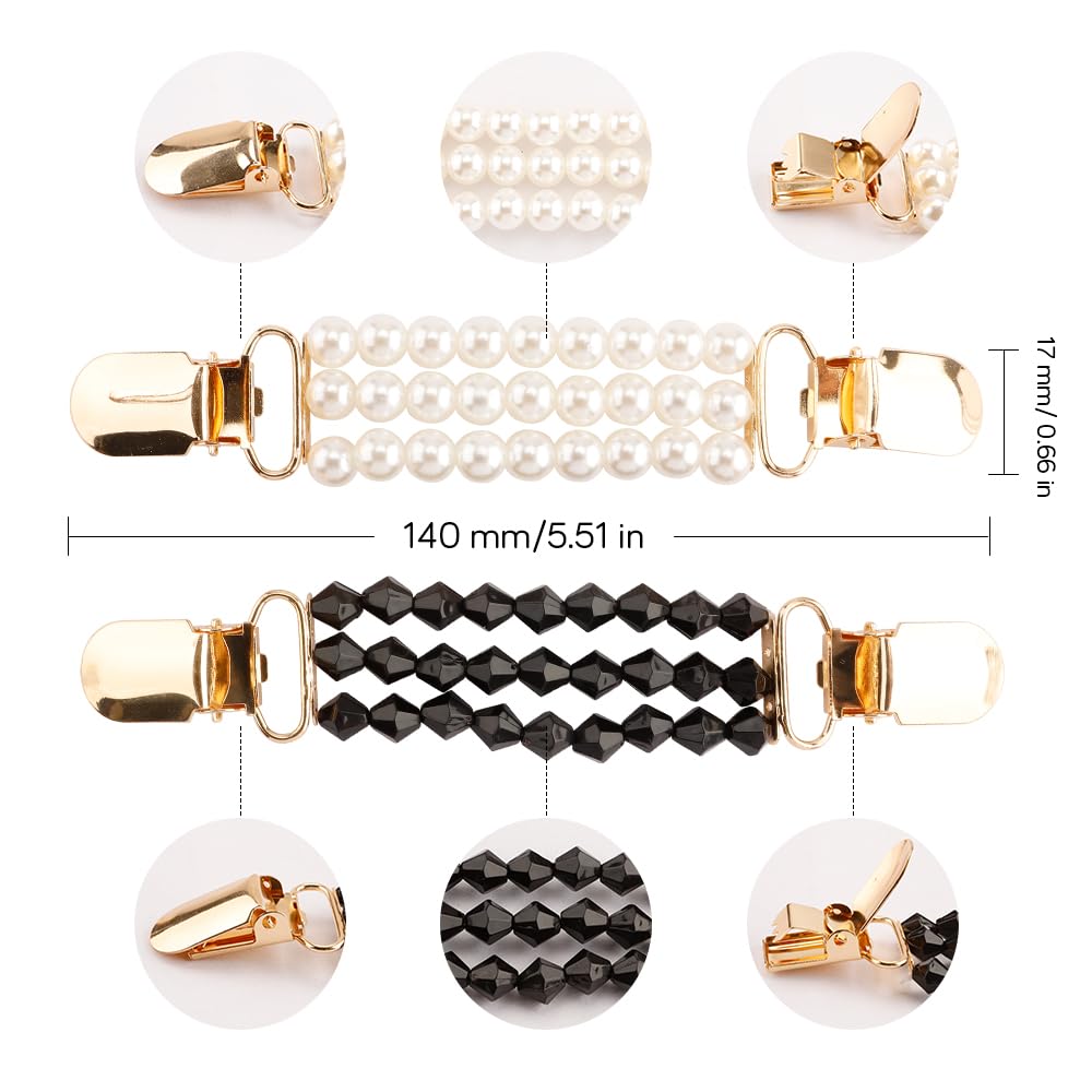 Clips de vestir, 2 clips de cincha, clips de camisa, clips de chal para mujer, clip de cintura para ropa