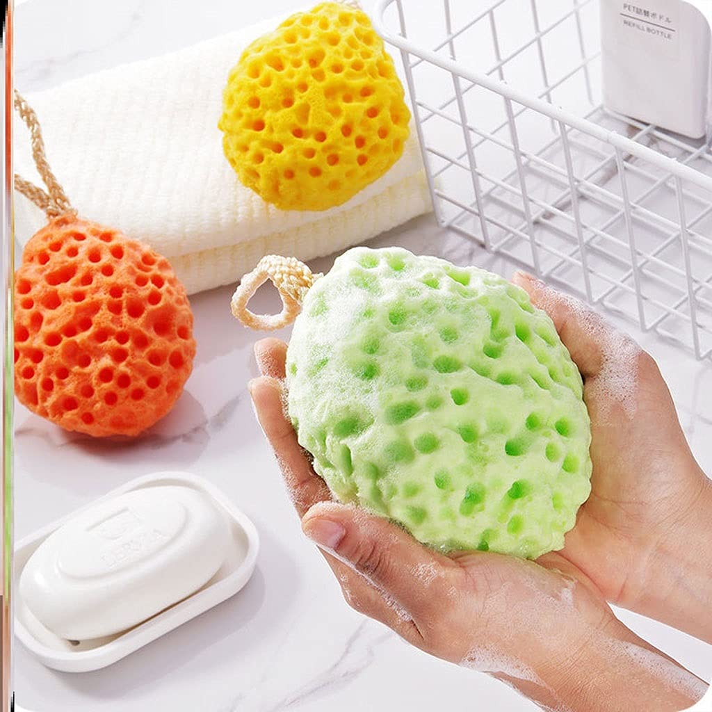 Ręcznik złuszczający Złuszczająca gąbka pod prysznic Loofahs Gąbki pod prysznic Miękka gąbka do ciała dla dorosłych Gąbka do kąpieli dla dzieci Gąbka do szorowania (2/3/4 paczki) Rękawiczki