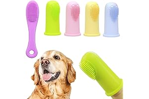 4-Pack Dog Toothbrush Finger Toothbrush Set for Cats and Dogs