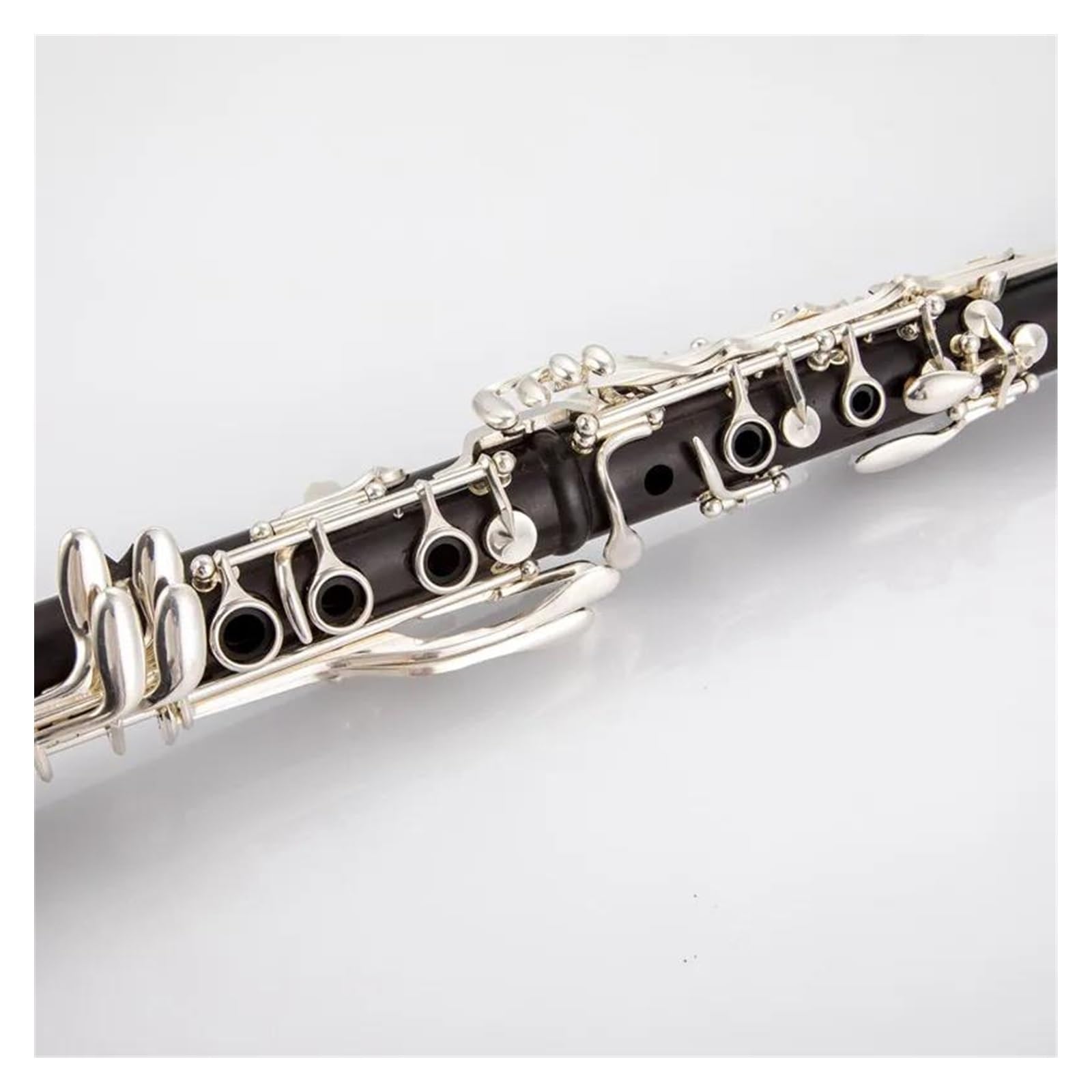 clarinete Cuerpo de baquelita fagot profesional niquelado/buen sonido 26 teclas llave de níquel plateado clarinete bajo en tono c