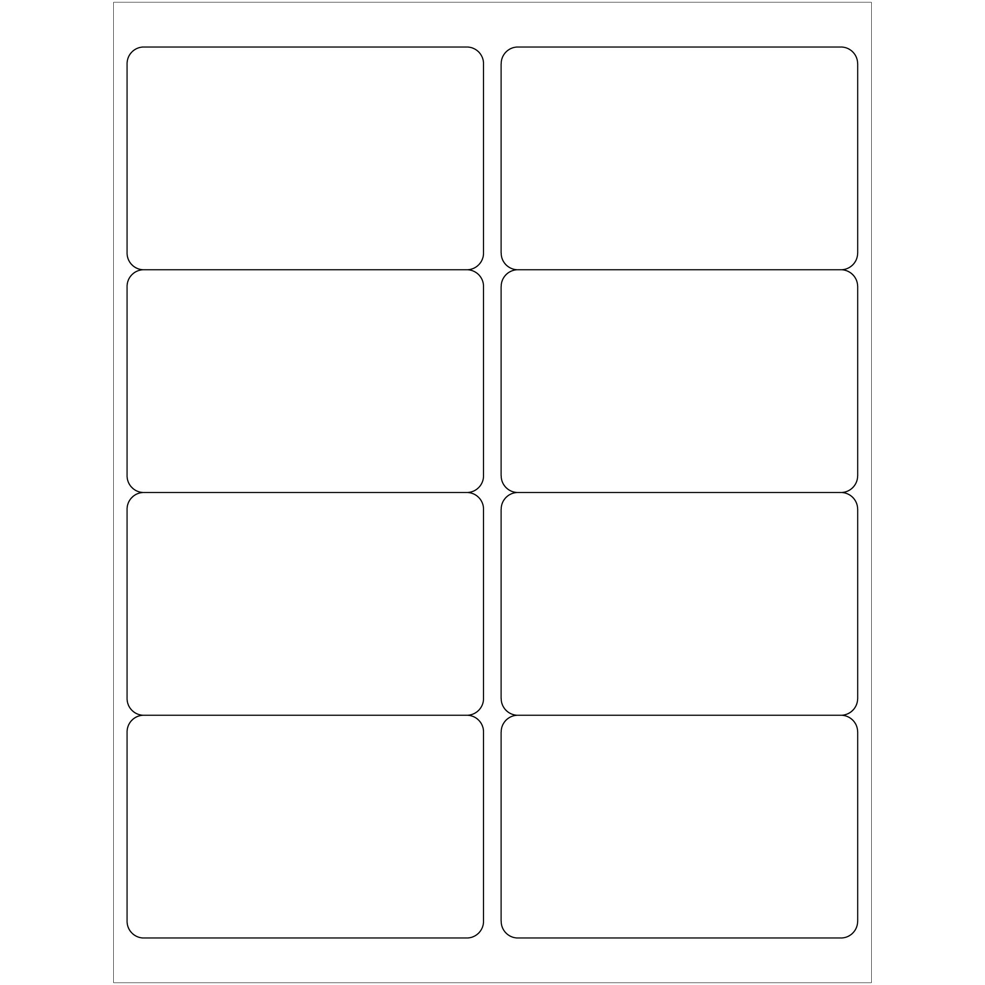 Tape Logic LL125 Laser Labels, Rectangle, 4" x 2 1/2", White (Pack of 800)