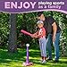 TOMLEON T Ball Stand for Girls 3-5, 5-8. Baseball Set Includes 6 Large Balls, an Adjustable Tball Batting Tee, and a Storage Net. Kids Bat and Ball, T-Ball Sets for Kids