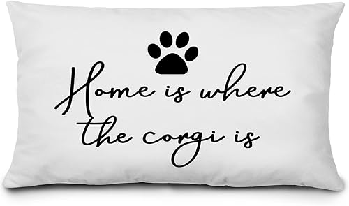 Miniatura 5 de KEUSPI Regalos de Husky para mujeres, Husky Home is Where The Husky Decor - Funda de almohada de 12 x 20 pulgadas, divertida decoración de perro