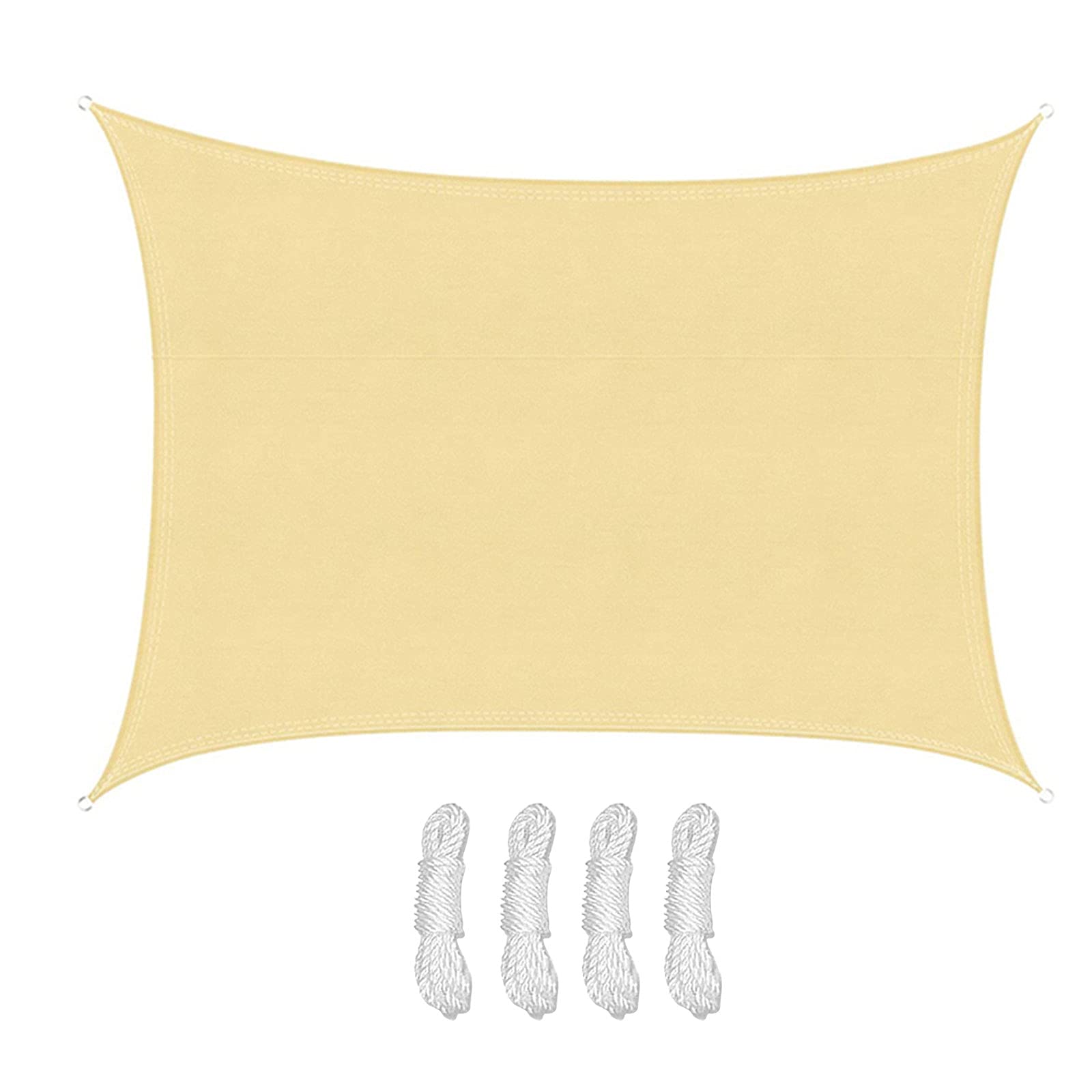 Vele tonalità Sole Ombra a Vela Impermeabile 98% a Blocco UV rettangolo Solare Tela Ombre 2,5 m x 3m Telaio da Sole per la Protezione Solare per Giardino Esterno Giardino Estate Festa del Cortile,