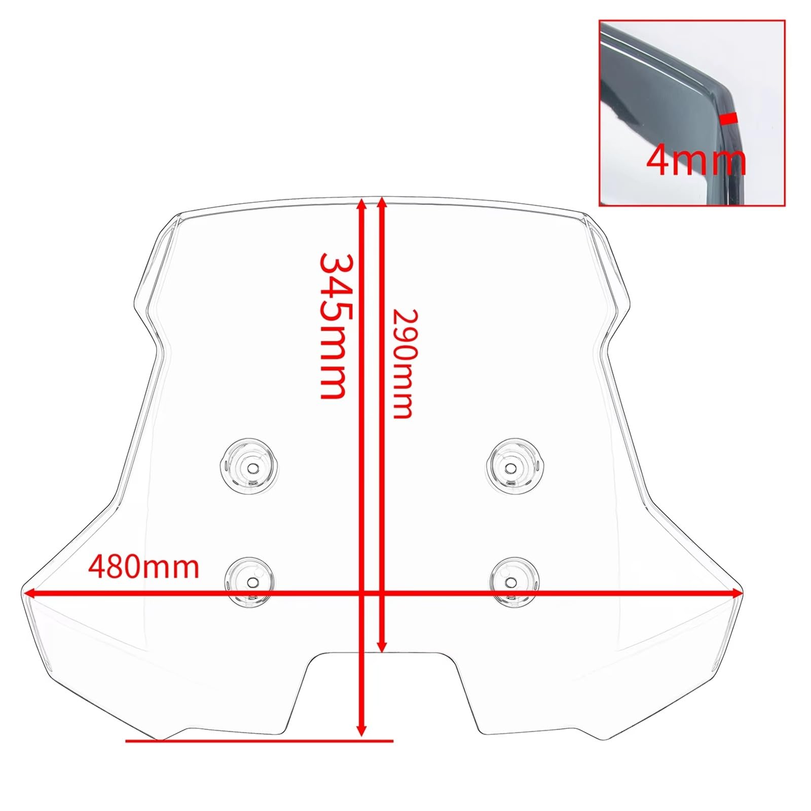 Moto Cúpula Parabrisas Para Suzuki Para V-STROM 800DE Adventure 800 DE ADV 2023 202 Parabrisas De Motocicleta, Deflector Y Protector De Alerón(Smoke)