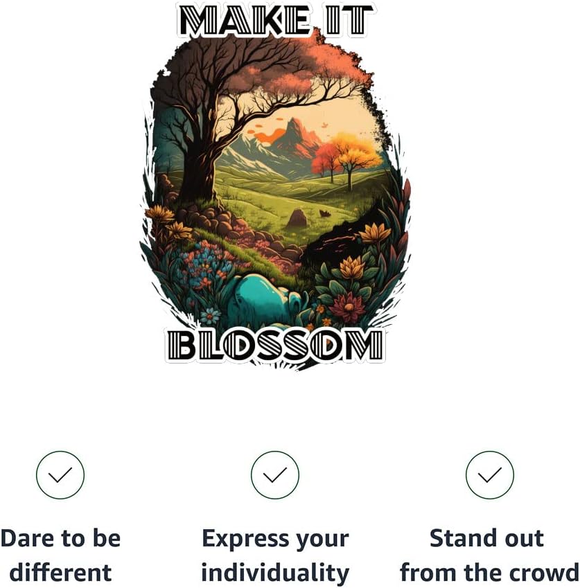 Make It Blossom Racerback Cropped Tank - Graphic Women's Tank - Nature Tank Top