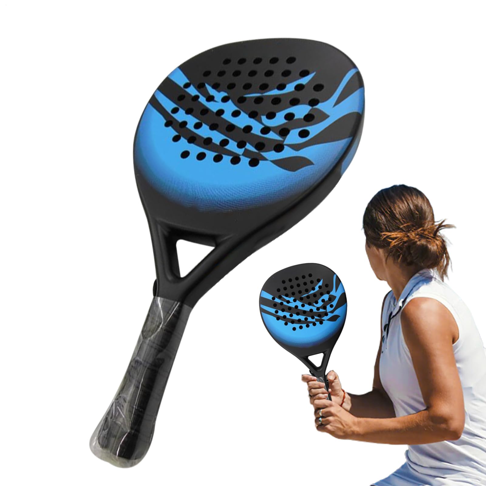 Racchetta da tennis da spiaggia, set di pagaia in fibra di carbonio, leggera e forte, attrezzatura sportiva per principianti di adulti, uomini, donne, papà, giochi per il tempo libero