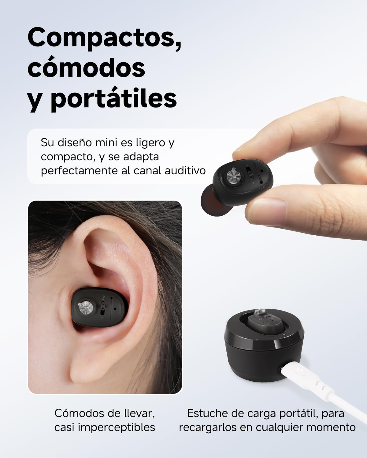Britzgo Dispositivo equipado con una caja de carga, puede funcionar durante 40 horas con 2 horas de carga,Negro