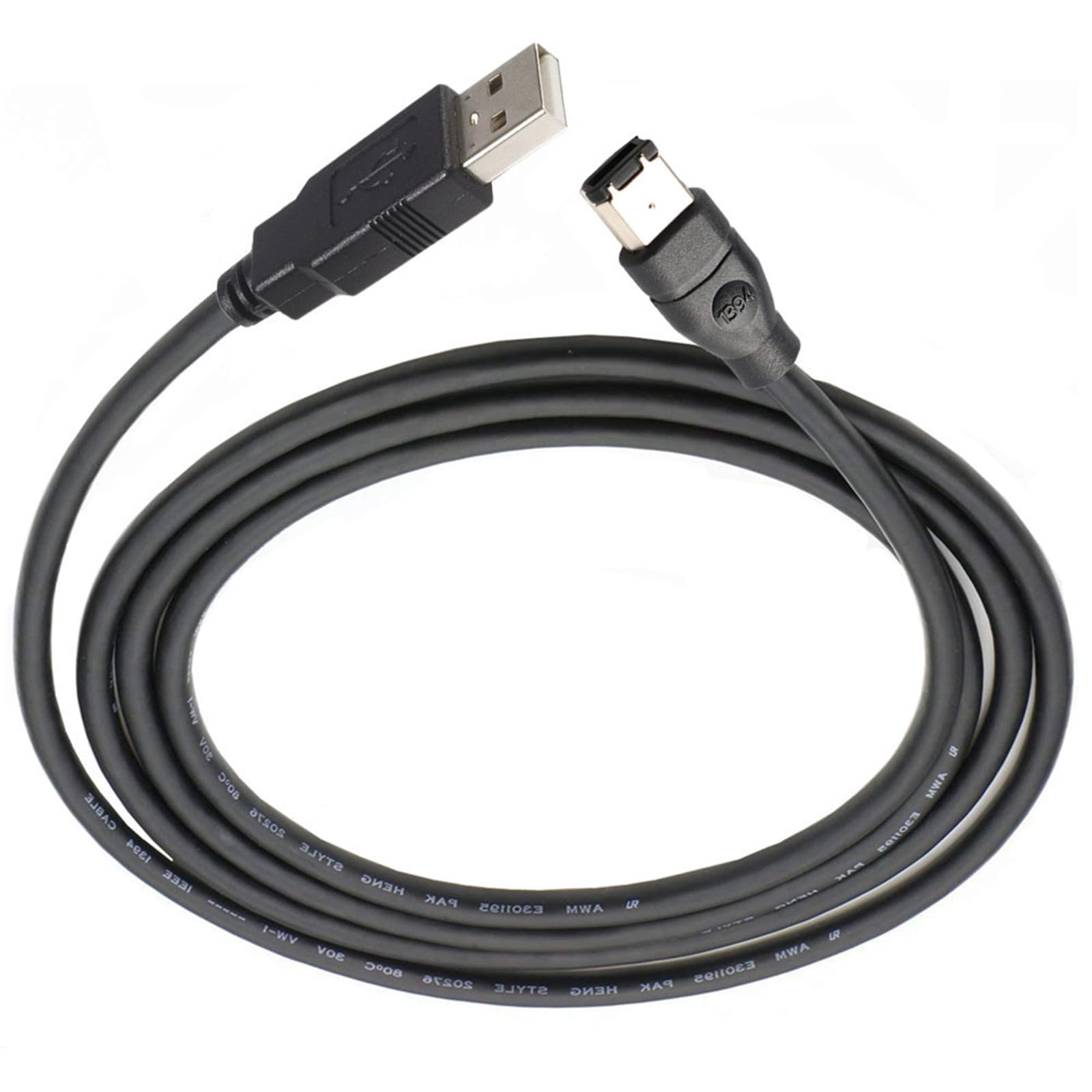 Firewire IEEE 1394 6 pin maschio USB 2.0 A cavo di conversione adattatore maschio 1,8 metri/3/4,5 metri per collegare il cavo della scheda audio
