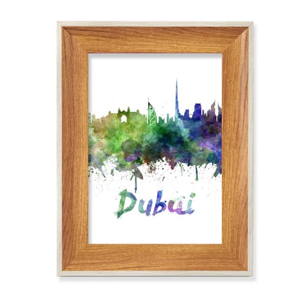 Cadre de photo Dubaï en bois noble pour une décoration artistique raffinée