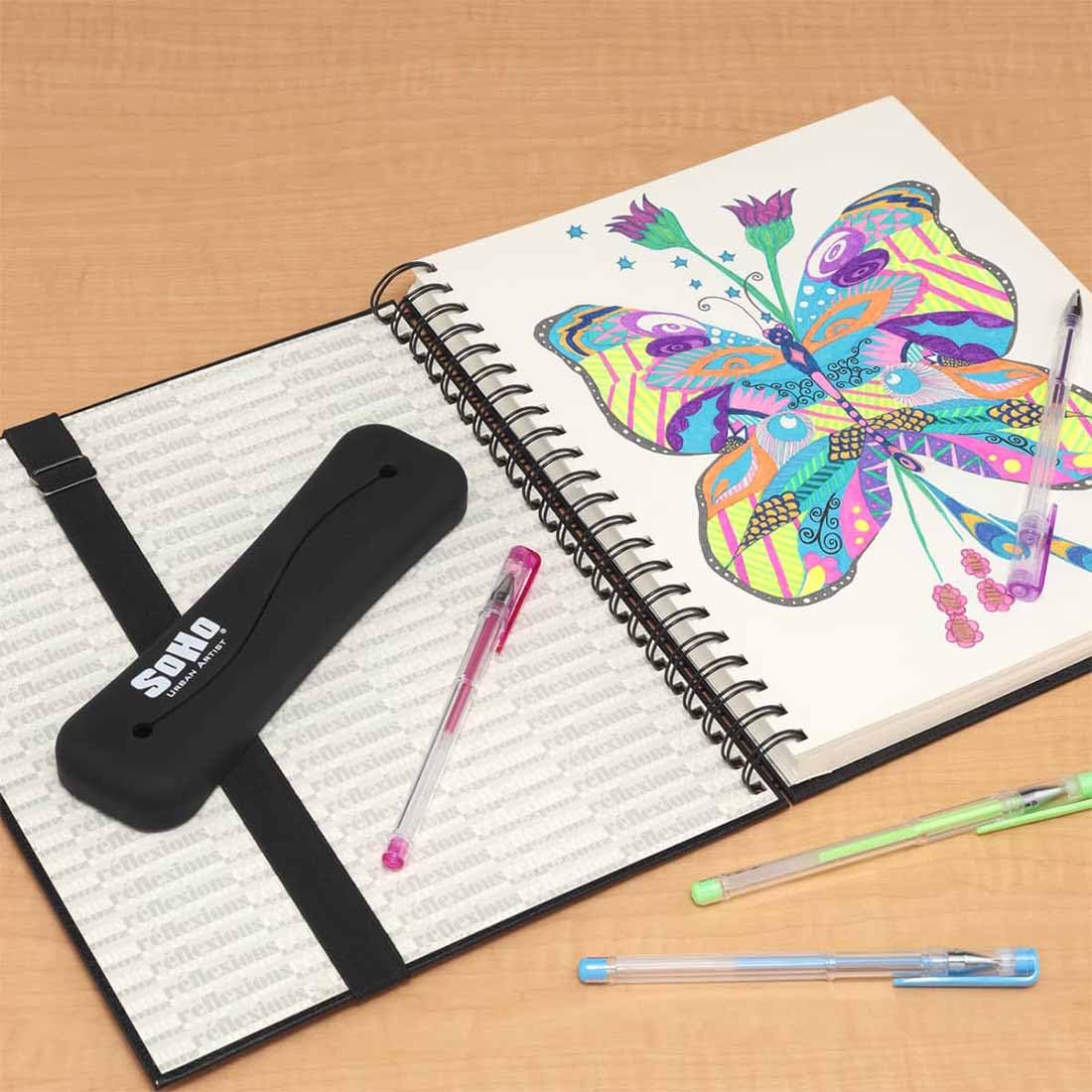 Jerry's Artarama Set di matite per artisti in grafite per ritorna a scuola, astuccio in silicone per quaderni, set di 6 matite in grafite, 28 x 35,6 cm, rilegatura a spirale 34 kg, blocco per schizzi
