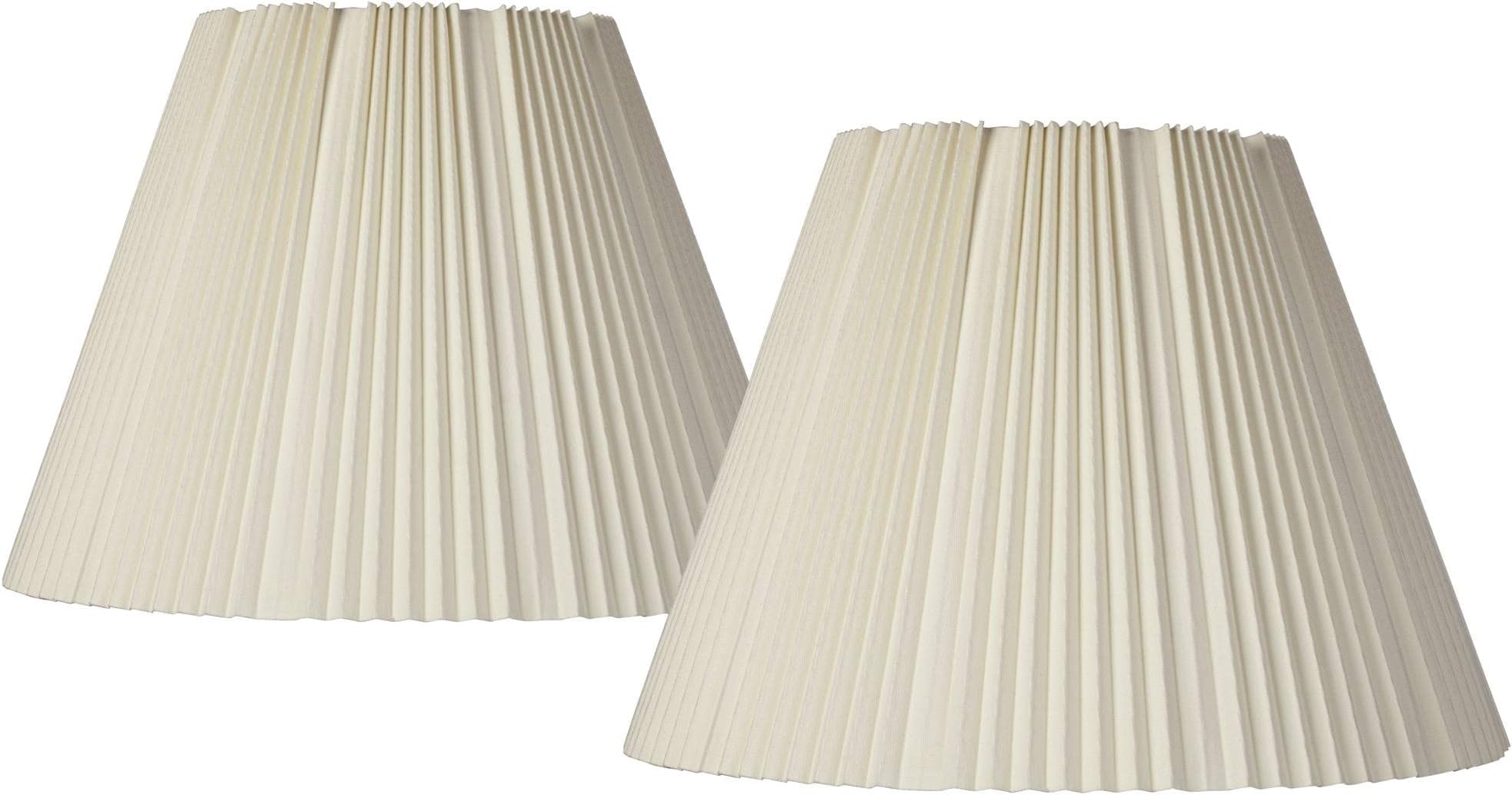 10" Top x 17" Bottom x 14 1/2" High x 14 3/4" Slant Lamp Shade