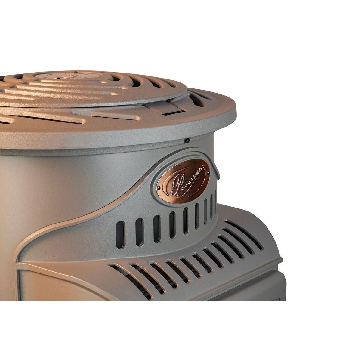 Universal - Poêle à gaz Provence 3,4 KW Marron Effet poêle à Bois Fonte véritable Chauffage d'appoint au gaz