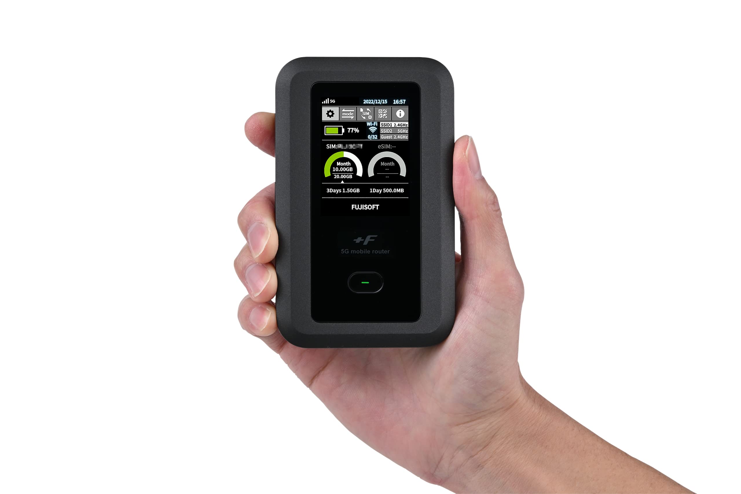 Amazon | 富士ソフト(Fujisoft) 5G対応Wi-Fiモバイルルーター +F  