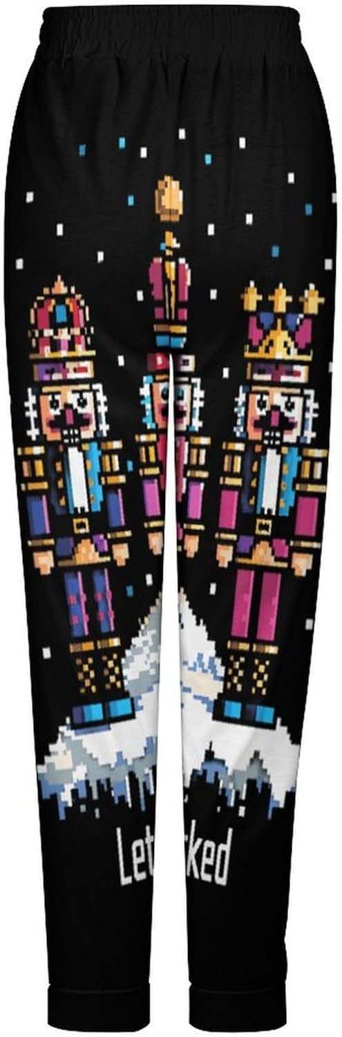 Christmas Nutcracker Squad Soft Women Pajamas Pants Long Lounge Bottoms Pant Sleepwear Nightwear Pjs