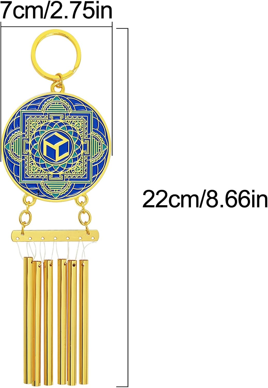 Feng Shui Antahkarana Windchime Good Luck Dispel Evil Vitality Healing Wind Chime