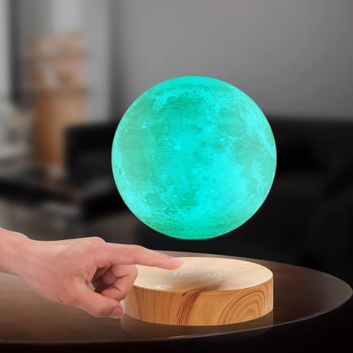 Miniatura 2 de VGAzer Lámpara de luna levitante, 16 colores y 20 modos, lámpara de luna flotante magnética, luz nocturna, regalos únicos de Navidad para padres,