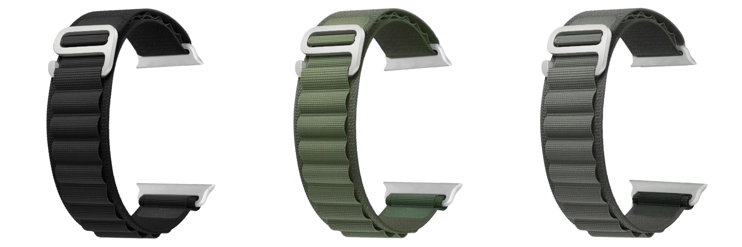 ACM Pack of 3 Watch Strap Slide Nylon compatible with Fire-Boltt Dapper Bsw189 Smartwatch Sports Hook Band (Black/Green/Grey) (B0D8VSMHHQ) Amazon Price History, Amazon Price Tracker