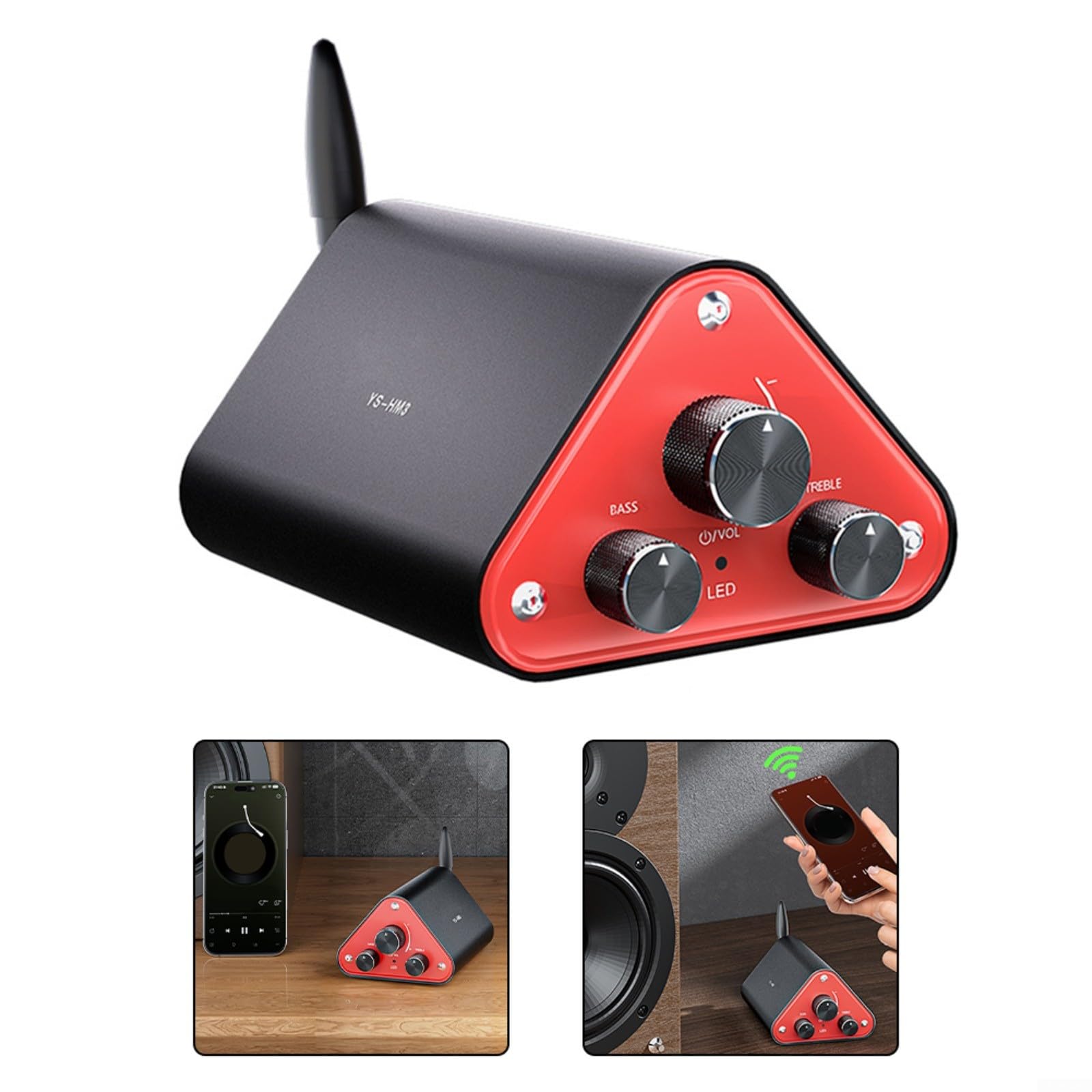 Sistema estéreo de alta fidelidad de 50 W x 2, sonido de doble canal, con tecnología avanzada 5 4 y protección robusta, para una experiencia musical segura