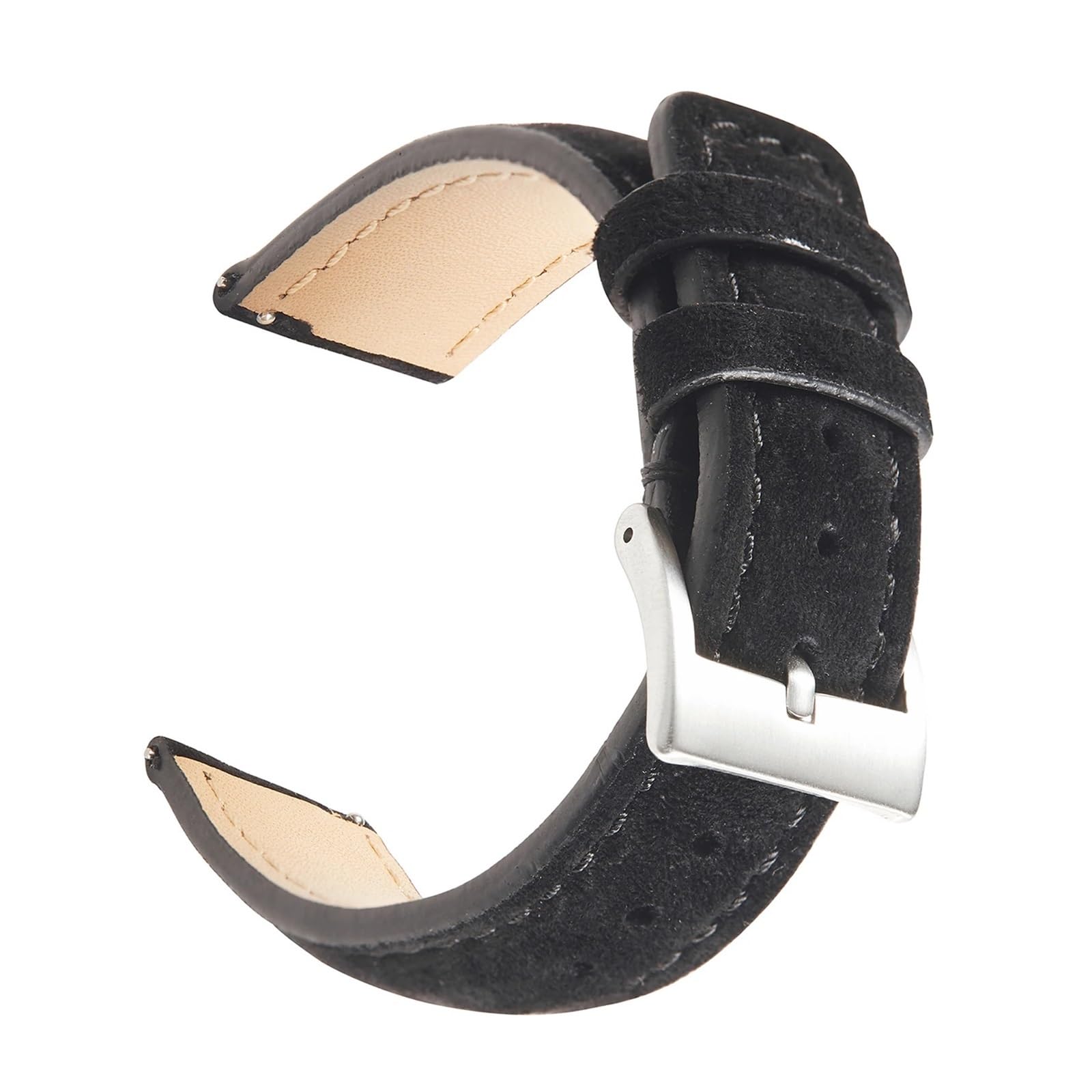 Cinturini, Cinturino for Orologio in Pelle Scamosciata Cinture for Cinturini(Tan,22mm)