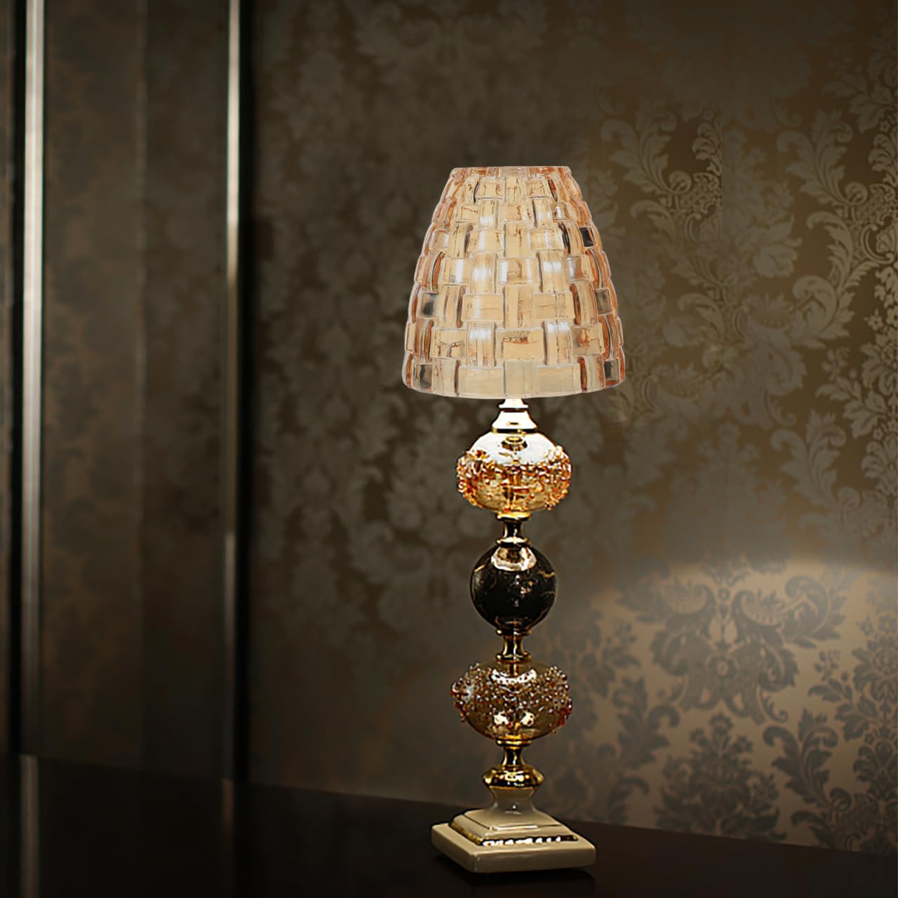 Generic Abat-Jour En Verre 3.54 Pouces Pour Lampe Aromathérapie Couvercle Transparent Pour Bougeoir Veilleuse Décoration Intérieure Facile À Installer