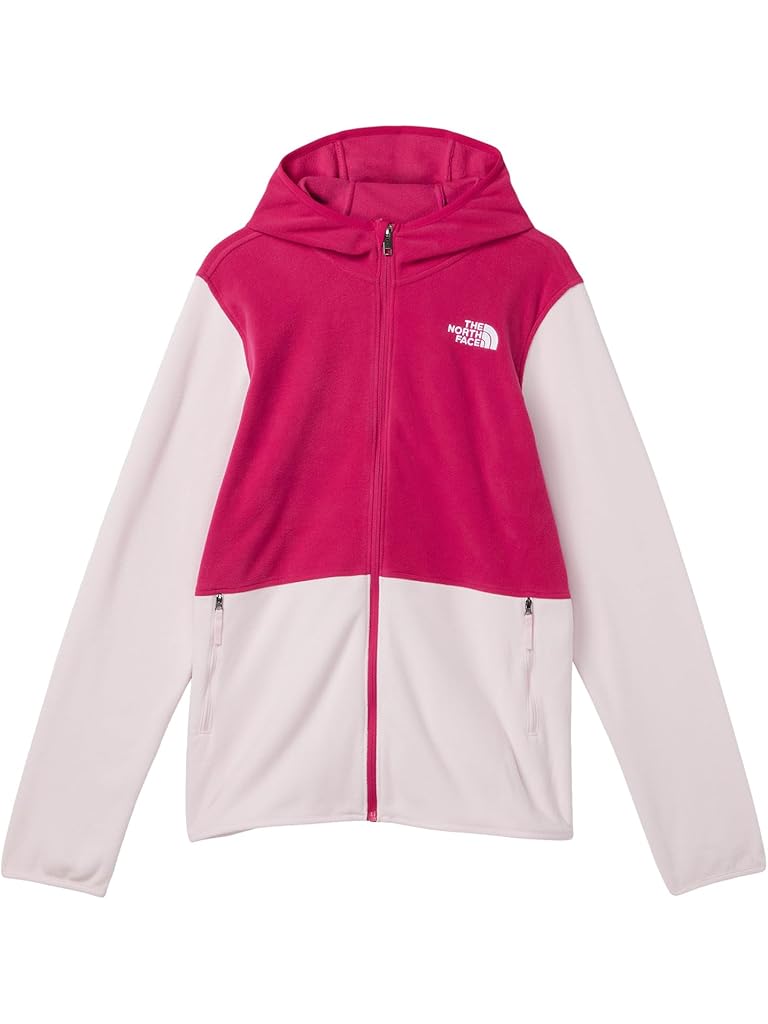 Pink The North Face Glacier Full Zip Hoodie (Little Kid/Big Kid)