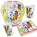 Produktbild Unbekannt 36-teiliges Party-Set Pferde - Charming Horses 2 - Teller Becher Servietten für 8 Kinder