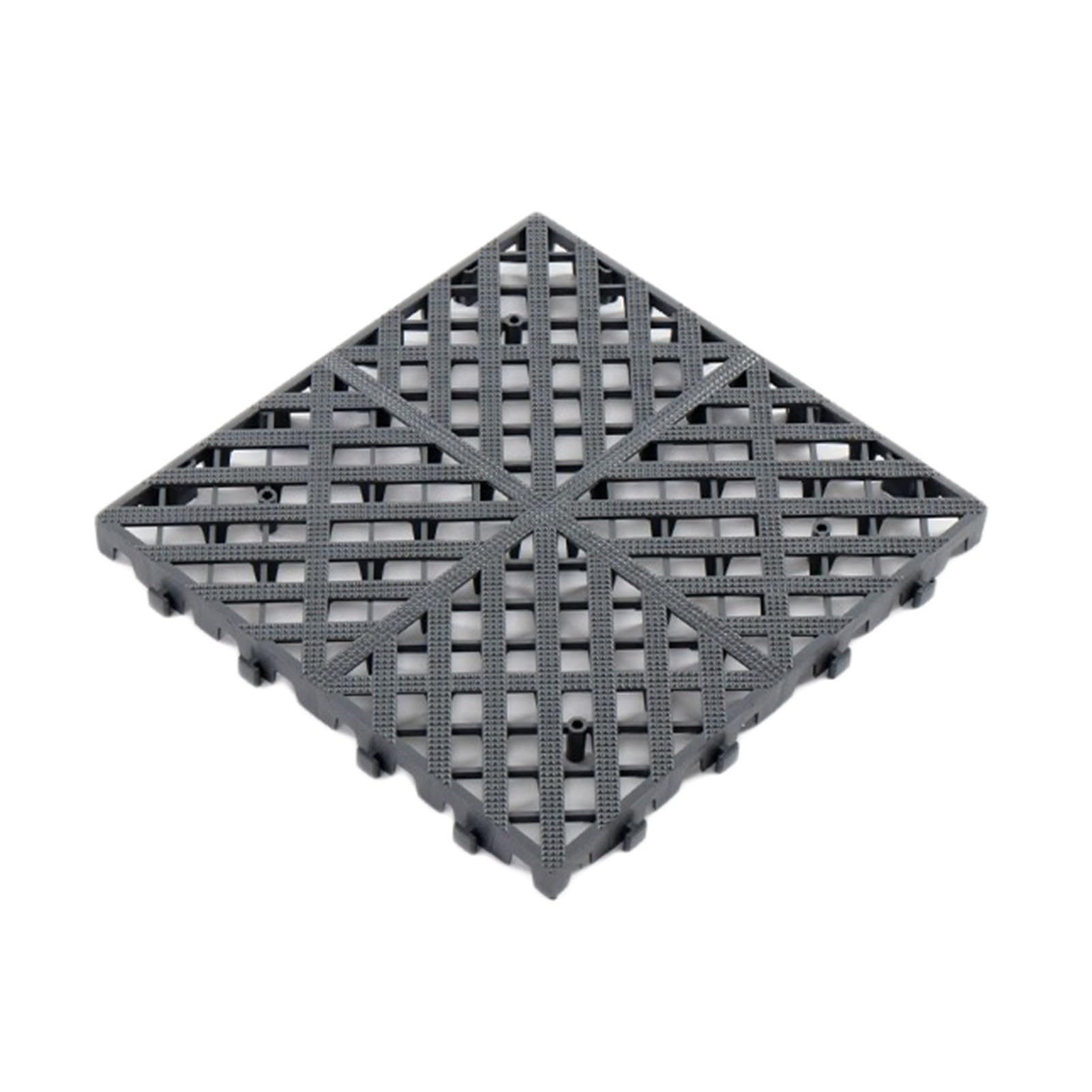 Modułowe blokujące płytki podłogowe 40 x 40 x 3 cm - kratka drenażowa do łazienki, garażu, tarasu - trwała, łatwa do czyszczenia, kolor 2,5 cm