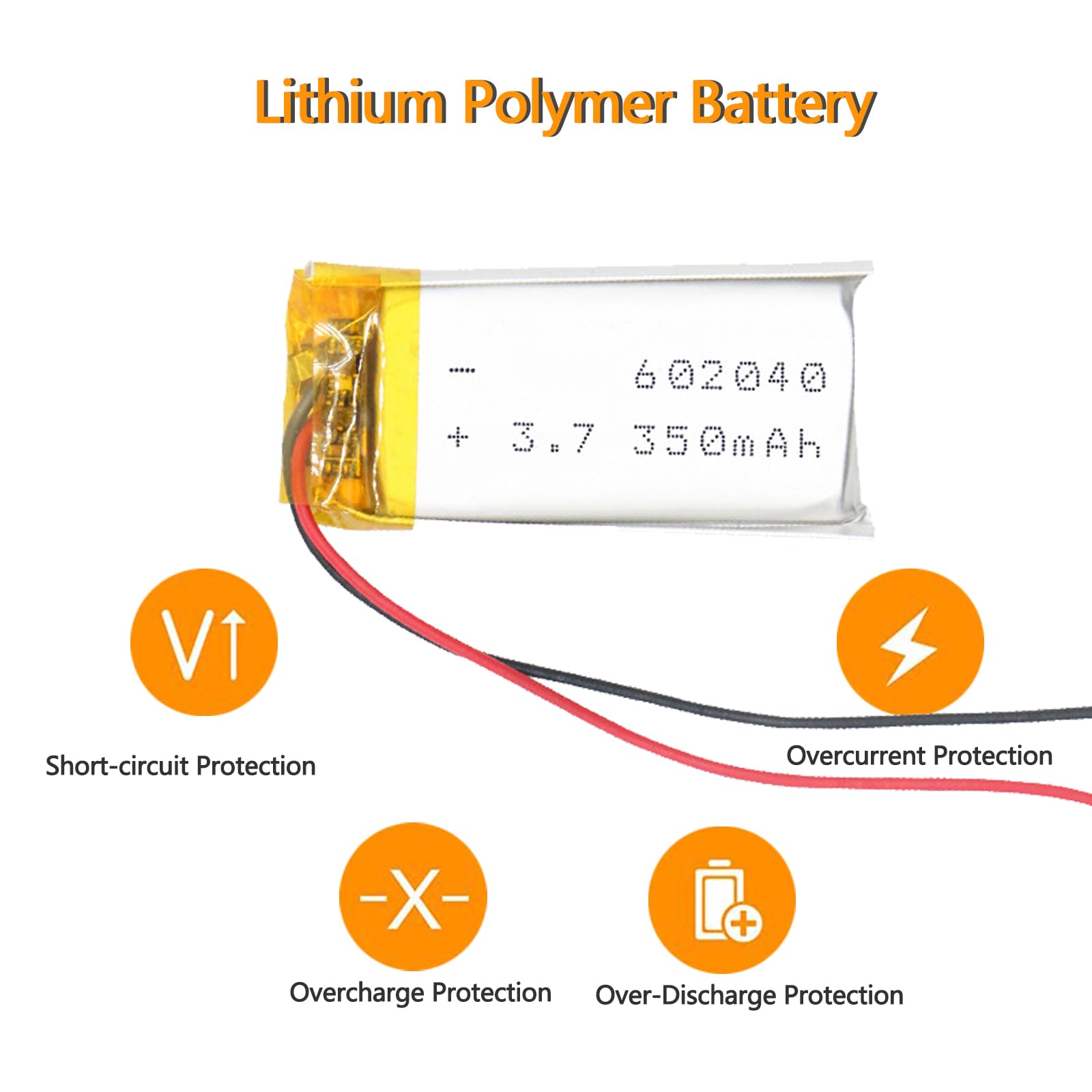 3.7V 280 MAH 402040 LIPO-batterij Oplaadbare