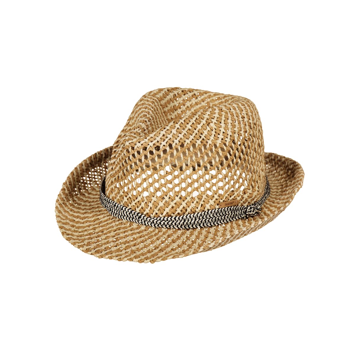 Barts Hydrang Trilby Strohhut Strohtrilby Sonnenhut Sommerhut Strandhut Klettverschluss