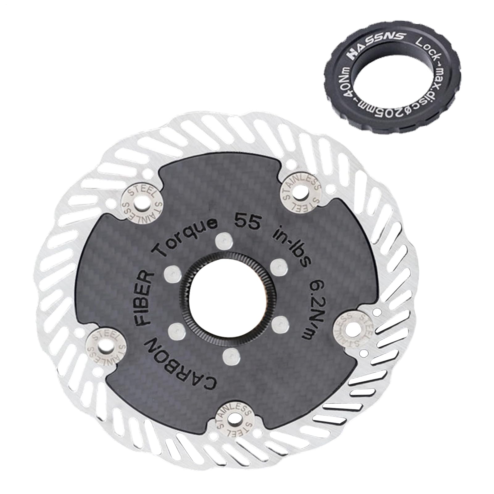 Disco de Freno para Bicicleta Fibra De Carbono Ultra Delgada | Rotor De Freno De Disco Para Bicicleta Para Hombres, Mujeres, Aficionados, Ciclistas, Atletas, Familia, Amigos, Viajes Y