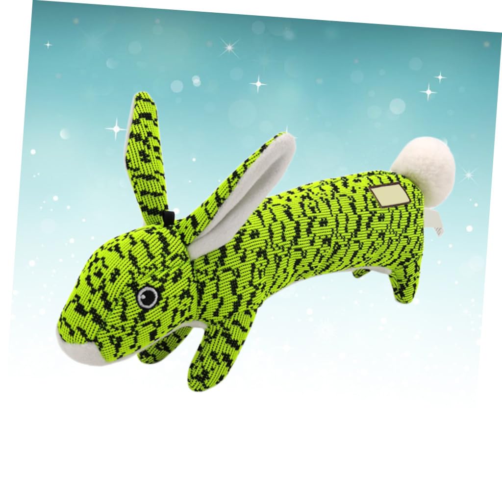 Mipcase 2 Uds Juguete De Peluche Perro Perro Juguete para Masticar Juguete para Mascotas Pet Squeaky Toy Fly Weave Green Sound Toy Pet Sound Toy Perro De Juguete Chirriante