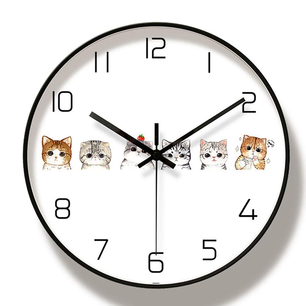 Horloge ultra silencieuse avec cadran PVC rigide et contour métallique robuste