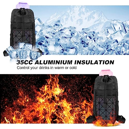 Minicoco Bike Water Bottle Holder - Drinks Holder for Pram Scooter, Wheelchair, Black, 11.0cm*7.0cm*25.0cm - Image 4