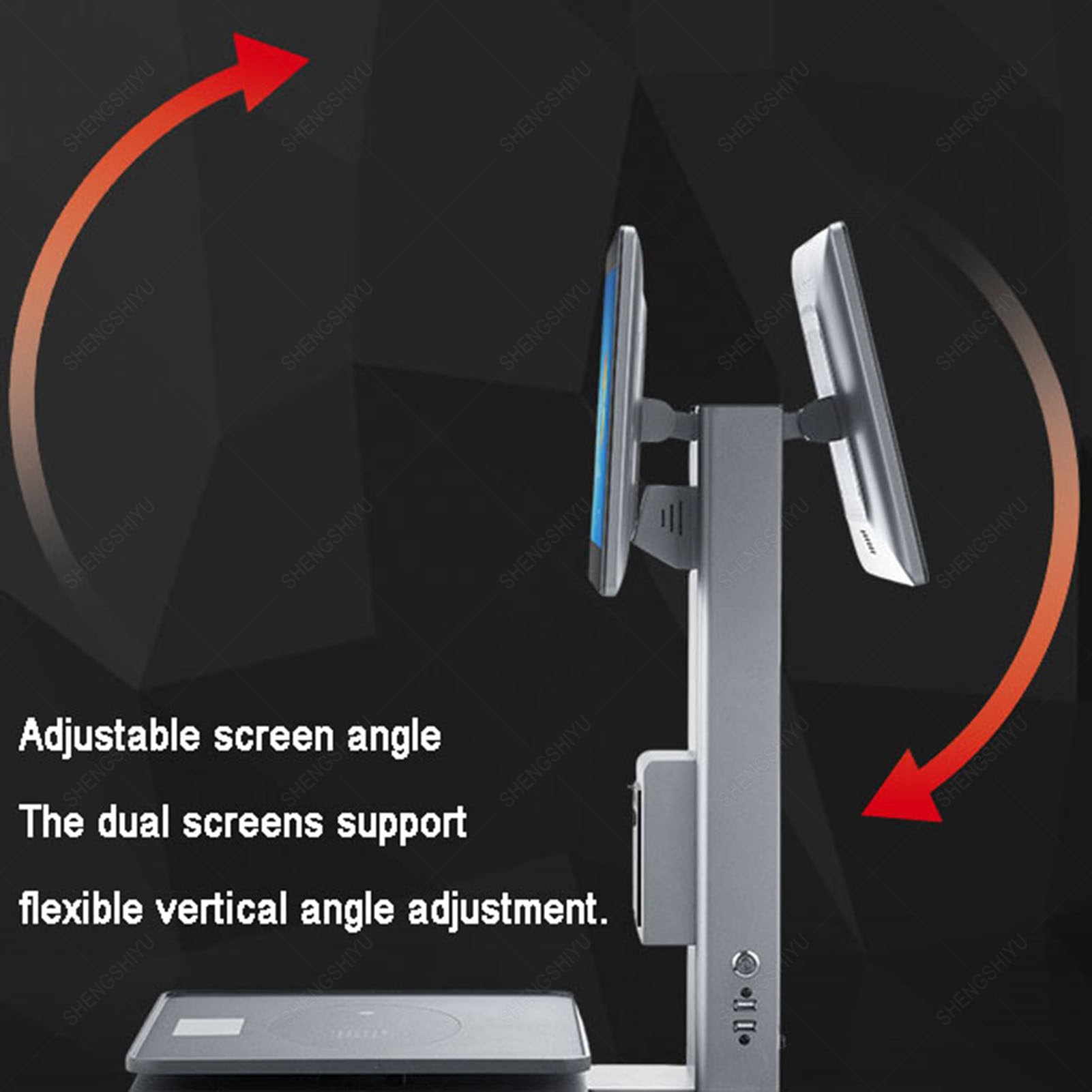 Caisse Enregistreuse Professionnelle avec Ports Multiples,Écran HD 15,6 Pouces,8GB+128GB,Angle D'écran Réglable,Balance de Caisse Enregistreuse avec Imprimante 58mm