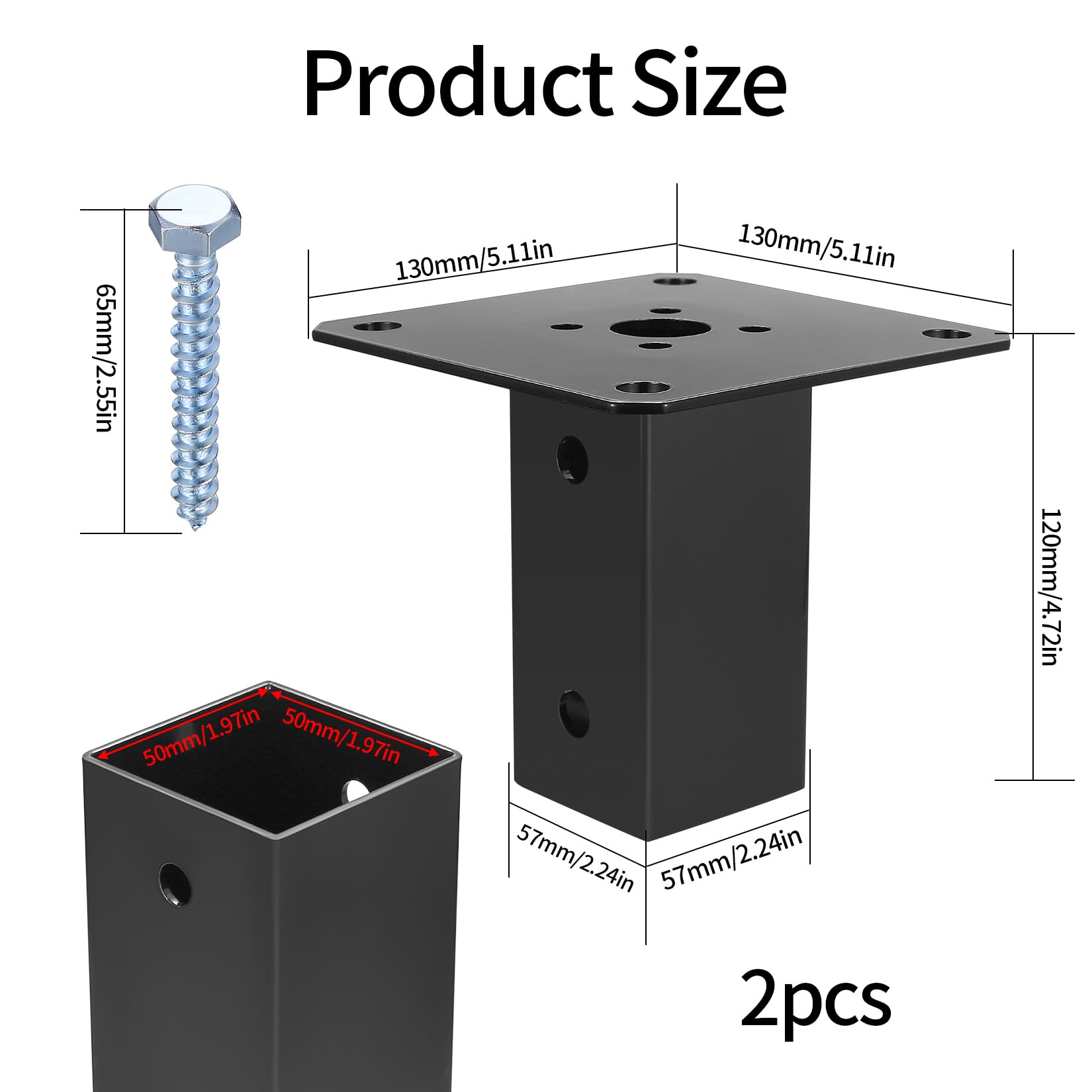 Novatool Lot De 2 Douilles à Visser Pour Tubes De 26 à 65 | FindTheDeal